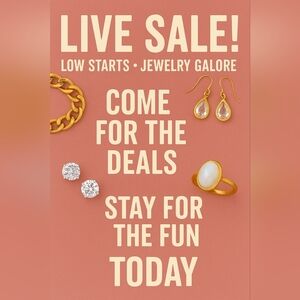 🎉 LIVE SHOW ALERT 11:00 Low starts•Jewelry galore